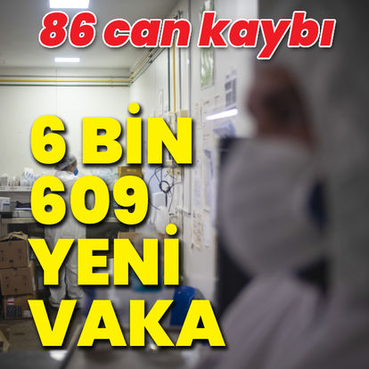 Koronavirüs salgınında yeni vaka sayısı 6 bin 609