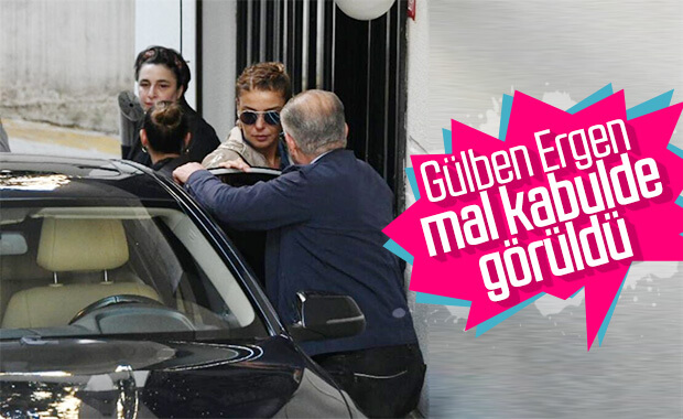 Gülben Ergen magazin muhabirlerinden kaçamadı