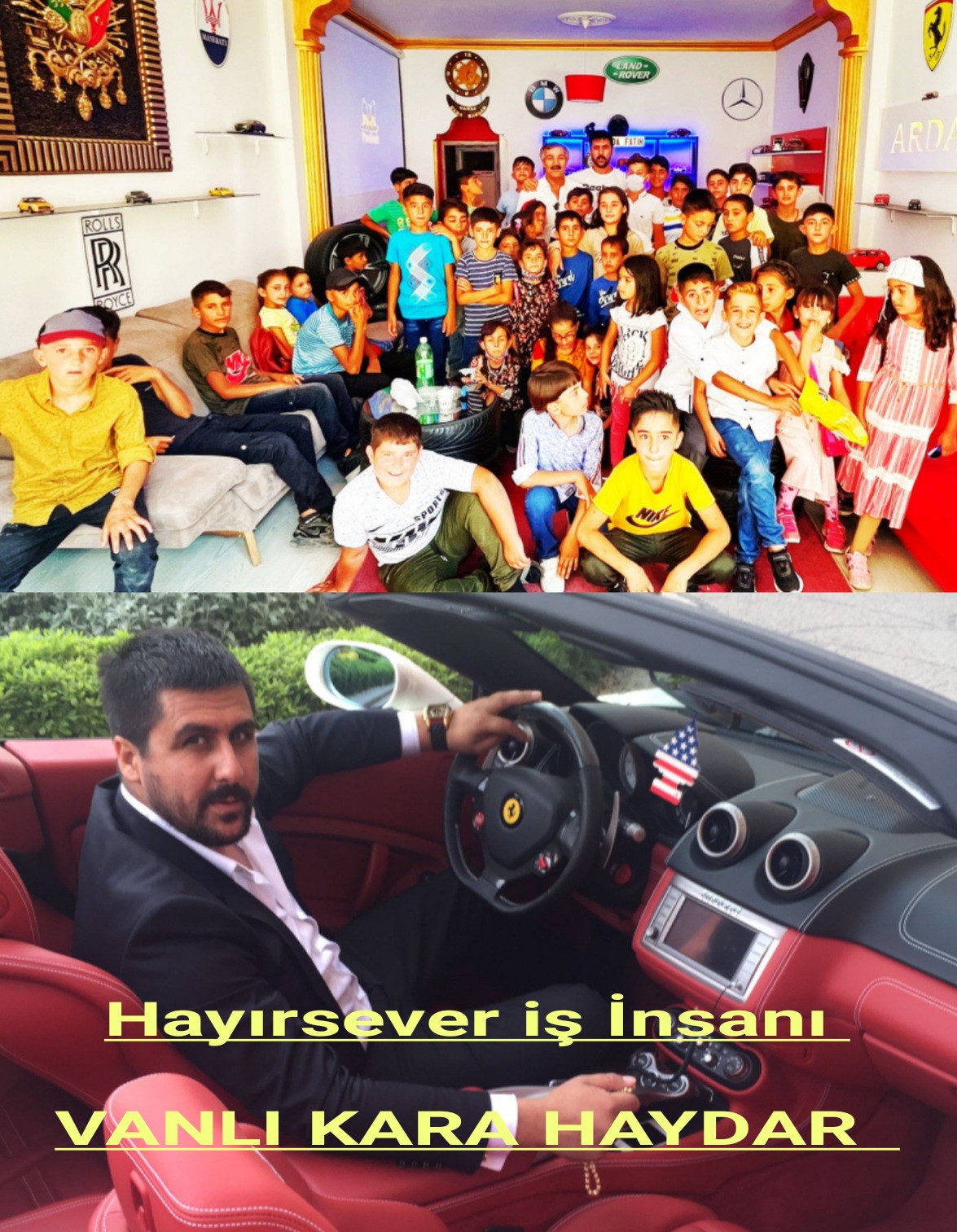 Hayırsever Vanlı iş insanı Vanlı Kara Haydar  750 ihtiyaç sahibi çocuğa bayram sevinci yaşattı.