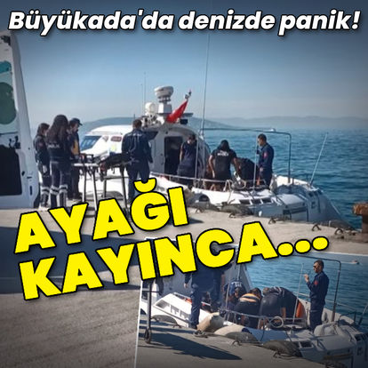 Büyükada'da denize düşen sağlık çalışanı ağır yaralı  ..