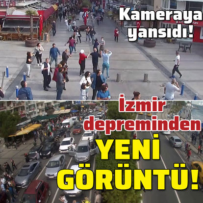 KGYS kameralarına yansıdı! İzmir depreminde dehşet anı!